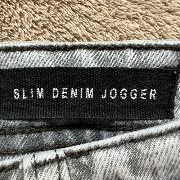 Cotton-On Gray Faded Wash Slim Denim Slouch Jogger Pants Women's Size 28 - Picture 9 of 12